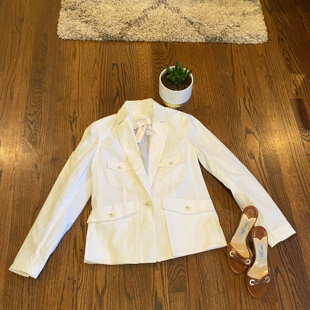 NWT Anthropologie White Blazer - 2